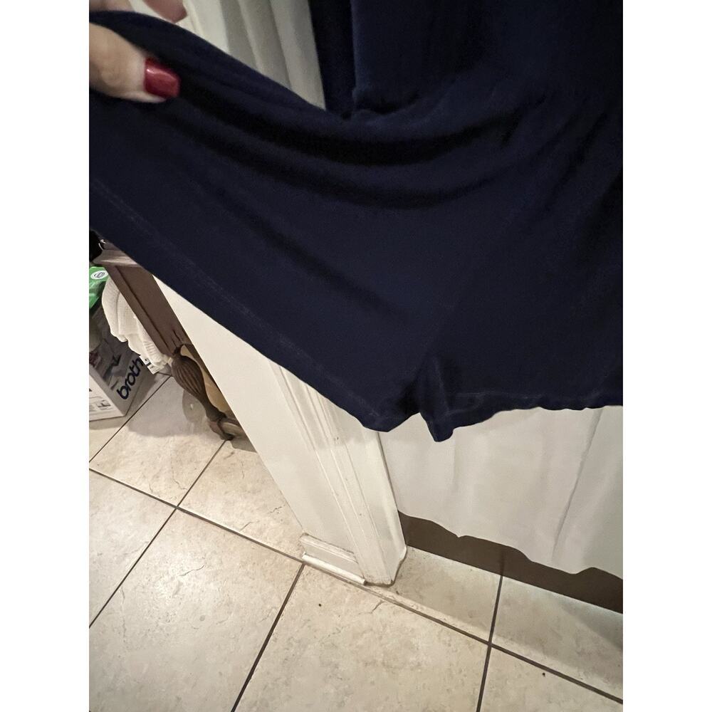 young fabulous broke Navy Blue Howell Surplice V Neck Romper Sz S - Picture 4 of 10